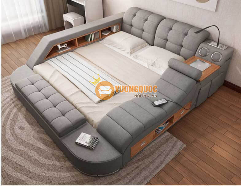 Giường ngủ gỗ đa năng hiện đại YFC R98B-2